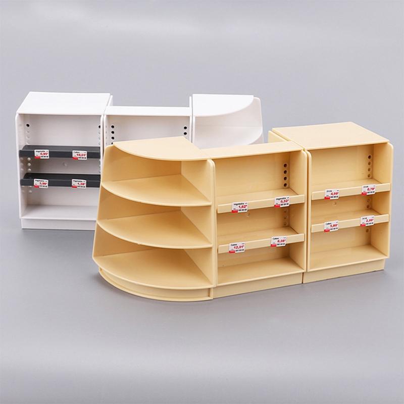 Dollhouse Miniature Supermarket Empty Shelf Mini Display Stand Storage Rack Model Toy Decor