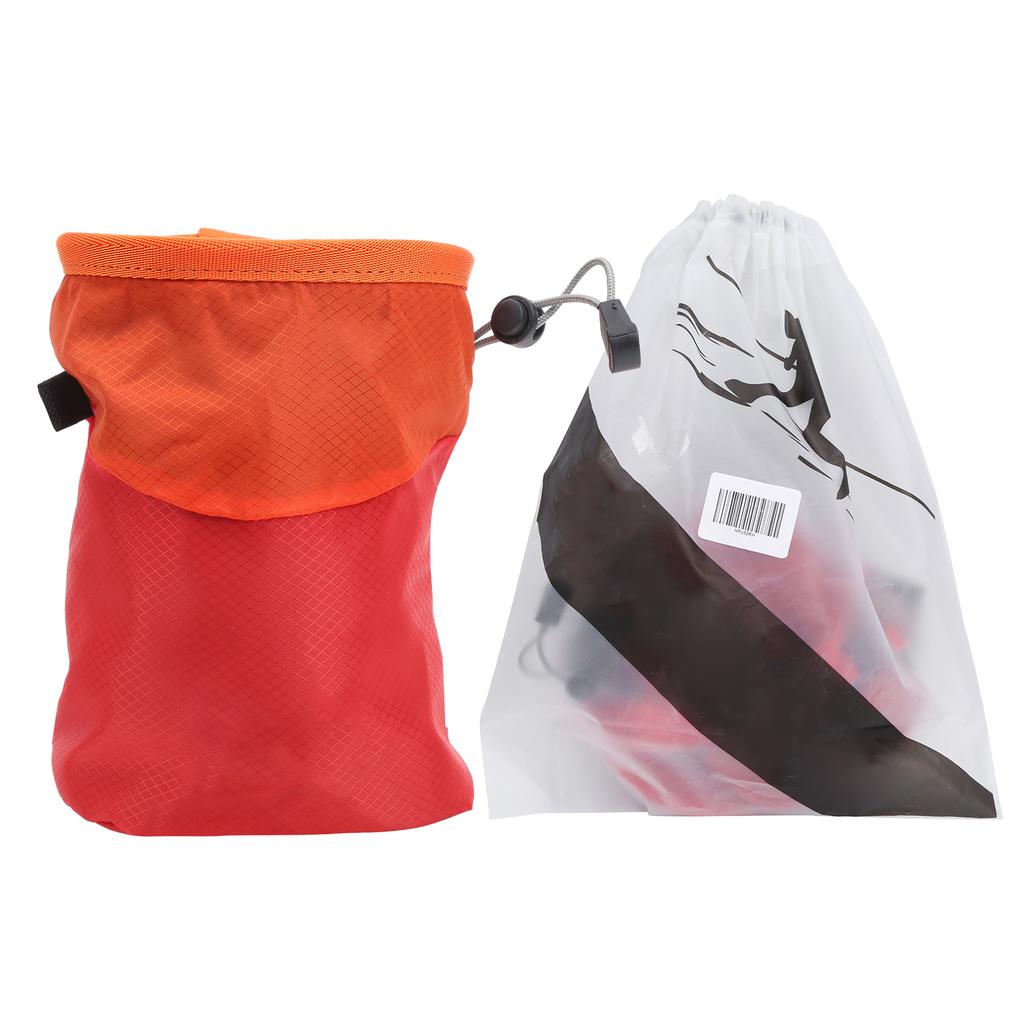 Rock Climbing Magnesium Powder Chalk Bag Outdoor Mountaineering Antiskid Equipment(red )