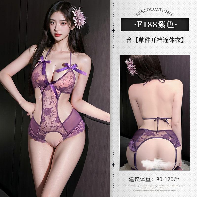 Open Crotch Free Catties Large Size Fat Sister Erotic Underwear Sexy Pure Desire Uniform Lace Seduction Pajamas 18