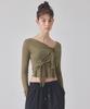 TOPGIRL Double-Tie Long Sleeve Top_T416Tp113