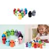Wooden Color Classification Cups For Kids Early Education Learning Toy Gift