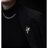 Women's  Luxury Exquisite Elegant Elegant Flower Brooch Luxury Exquisite Brooch Autumn And Winter Coat Design Sense