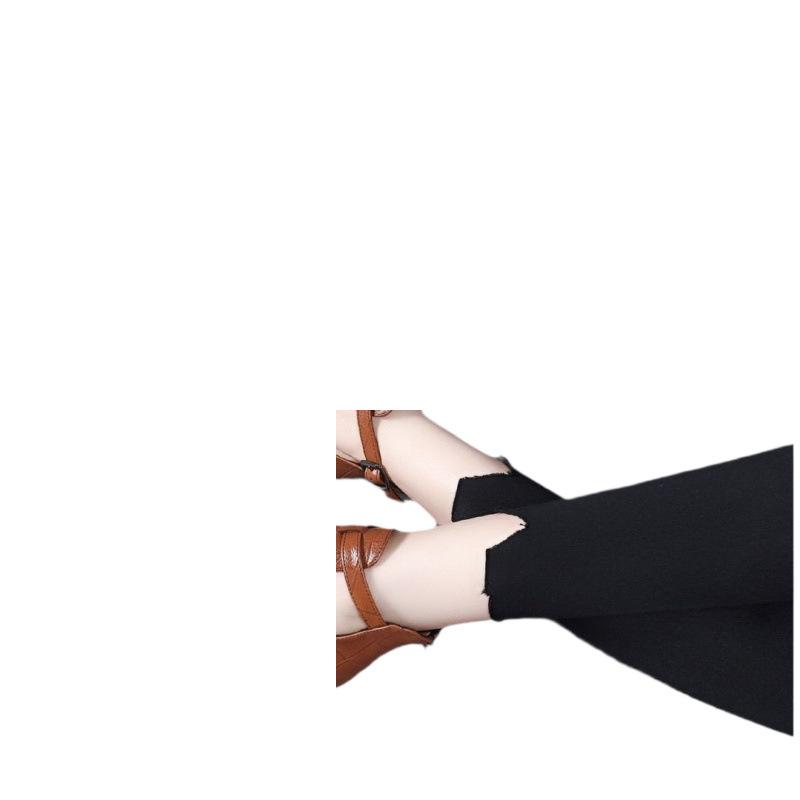 20252025 new large size women's sandals fish mouth hollow one-word wedge heel Roman style sandals women