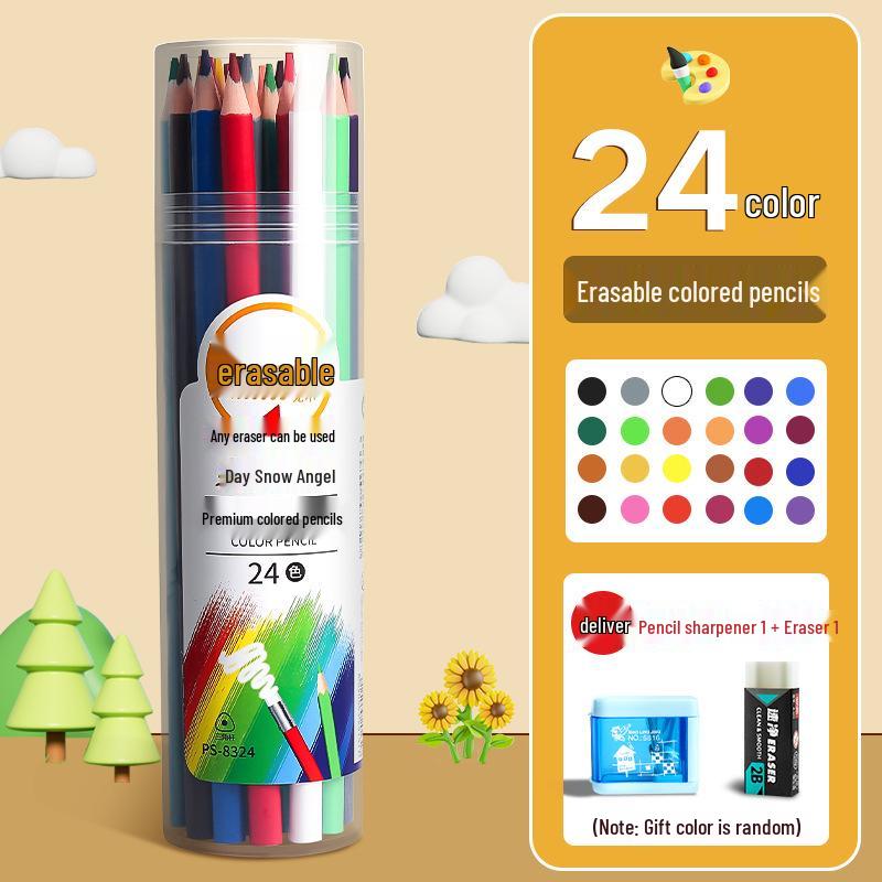 Erasable Colored Pencils & Pens Set - 48 Colors for Art & Doodling, 12 Colors for Sketching
