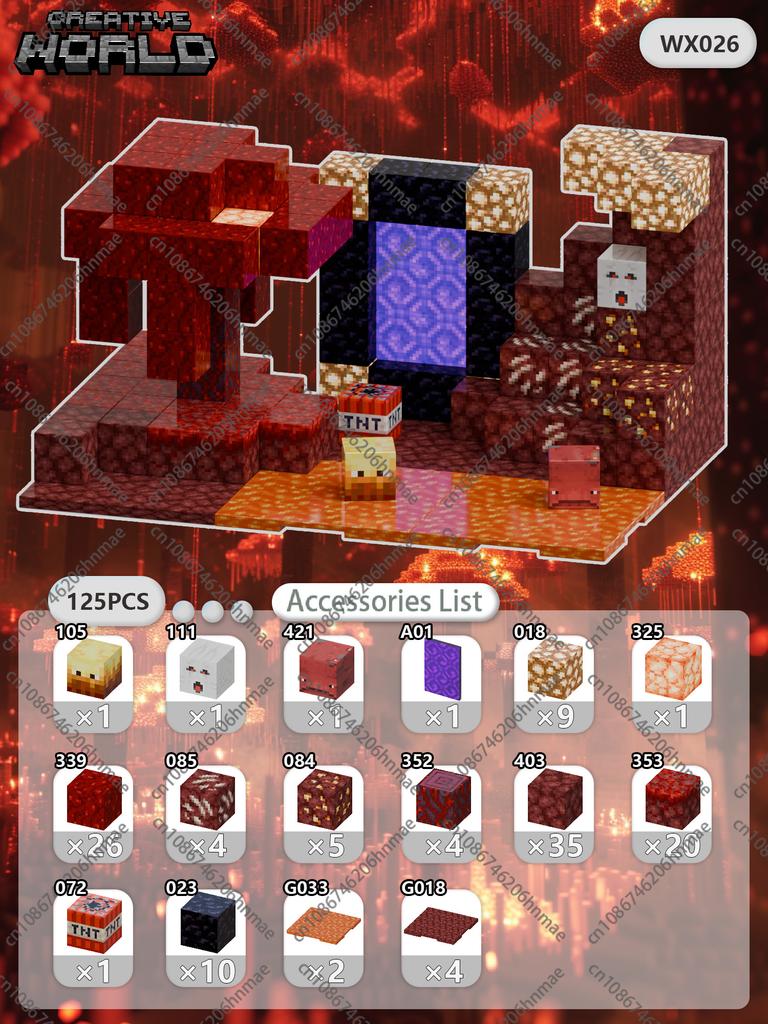 Magnetic Building Blocks Mine World Magnet Cube Set for Boy Girl Kid Age 3+ DIY Pixel Style Model Base Plate STEM Toy Baseplate