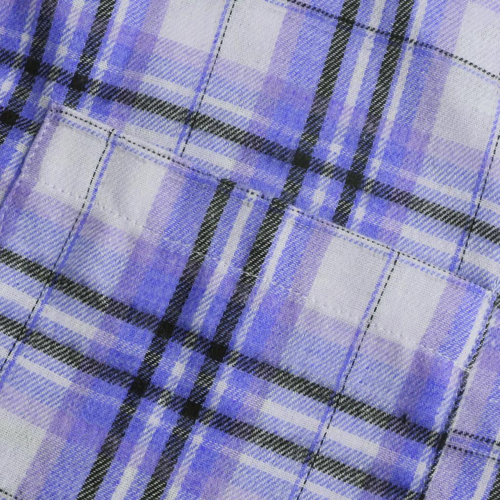 Women Loose Top Plaid Color Block Long Sleeve Casual Ladies  Blouse Coat Shirt Jacket