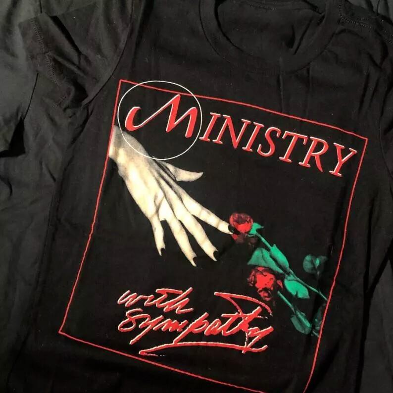 Ministry BAND With Sympathy Synthpop T Shirt Size S-5XL FH889 S