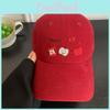 Red Baseball Cute Hat With Embroidery Ideal For Spring Outfits For Women