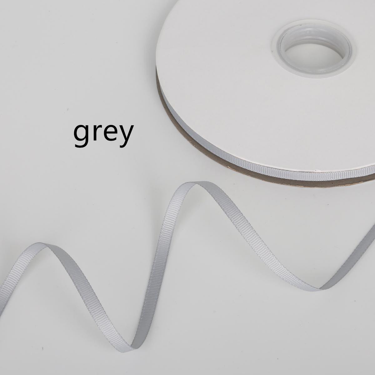 

91,4 метра репсовой ленты для подарочной упаковки, украшения, рождественские ленты 7MM серый