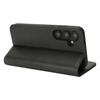 For Samsung Galaxy S25+ Case PU Leather Calf Textured Magnetic Closing Smart Phone Cover