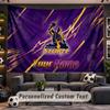 Wall Hanging Tapestry Custom NameMelbourne Storm Pattern Personalized Printed Fabric Wall Decor