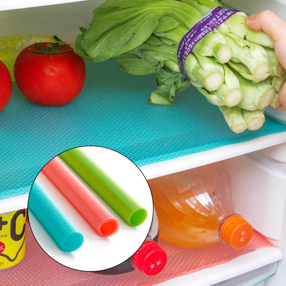 4Pcs/Set Waterproof Fridge Mats Drawer Shelf Cabinet Pad Wardrobe Anti-slip Anti-Bacteria Cushion