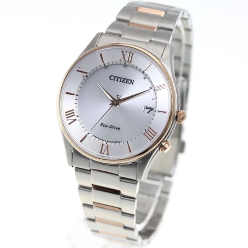 

Citizen Collection Eco-Drive Radio-Controlled Watch, Thin Series, Pair Model AS1062-59A, Men s