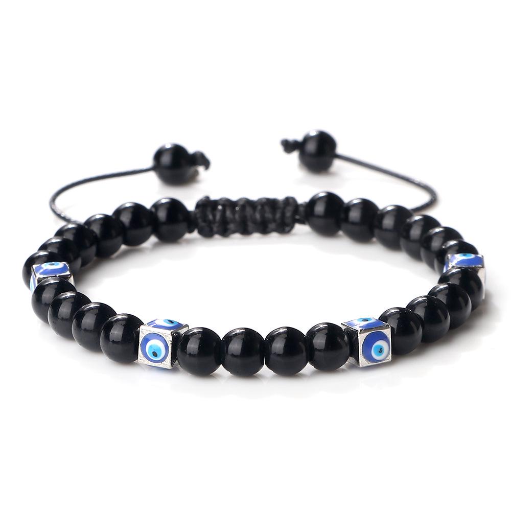 Unisex Handwoven Evil Eye Commuter Bracelet