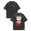 Gewaschenes T-Shirt Vintage-Waschung Dandadan Japanischer Anime T-Shirt Herren Damen Harajuku Cartoon Kurzarm T-Shirts16