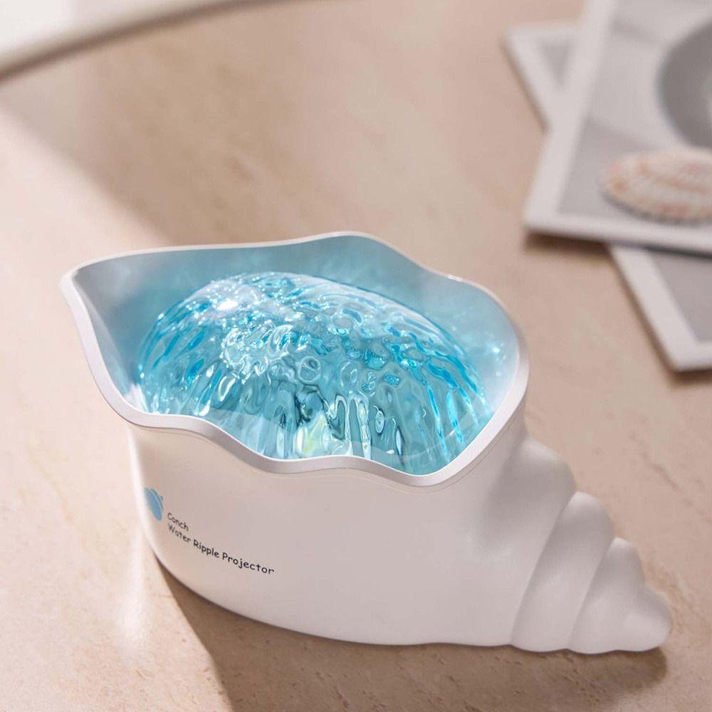Bedside Lamp Water Ripple Projector White Noise Ocean Projection Lamp New Sea Wave Lamp