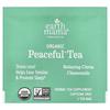 Earth Mama, Organics, Organic Peaceful™ Tea, Relaxing Citrus Chamomile, Caffeine Free, 16 Tea Bags, 0.87 Oz (24.8 G)