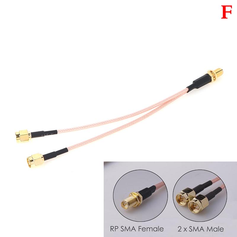 Sma To 2X Sma Male Female Y Type Splitter Combiner Jumper Cable Pigtail