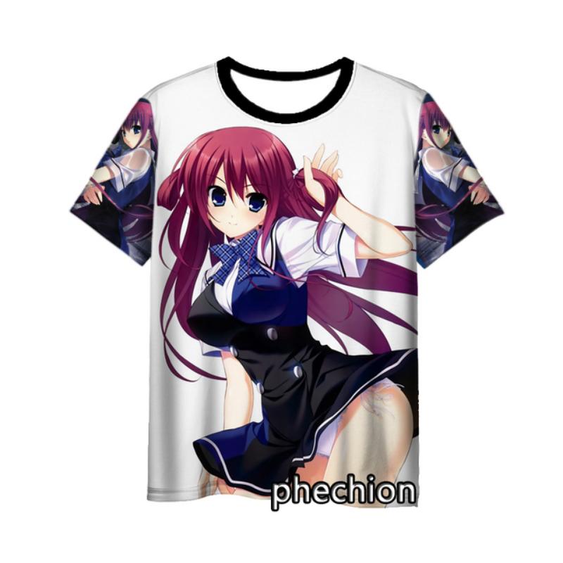 Phechion New Fashion Men/Women The Eden of Grisaia 3D Printed Short Sleeve Casual T Shirt Sporting Hip Hop Summer Tops L253