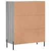 Sideboard Gray Sonoma 69.5 X 34 X 90 Cm Particleboard