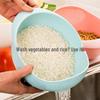 Colorful Kitchen Rice and Vegetable Washing Sieve Basket
