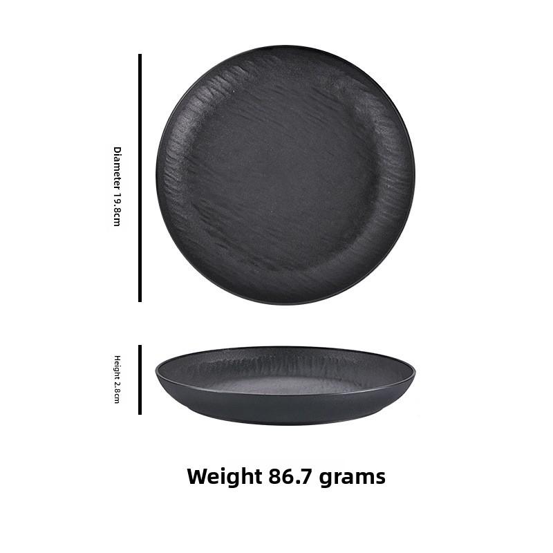 

Креативное блюдо для дома с премиальной текстурой под камень Small platter чёрный