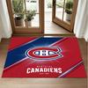 Montreal Canadiens Design Crystal Velvet Rug Soft Decorative Mat for Bedroom Entrance