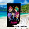 Custom Name KPop Cartoon Microfiber Beach Towel Super Soft & Absorbent for Bath, Beach, Travel  Bath Time Accessory, Fan Gifts