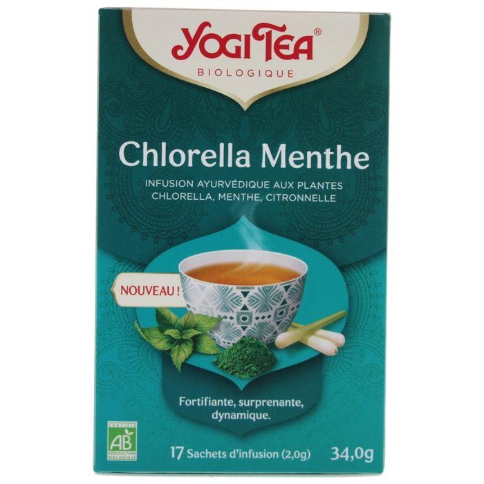 YOGI TEA - Infusion De Chlorelle À La Menthe 17 Sachets Infuseurs De 2g