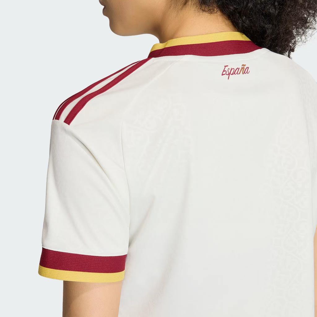 adidas Originals Climacool Spain 26 Away Short Sleeve Crew Neck Moisture Wicking Striped Soccer Jersey Women Jersey KE8078
