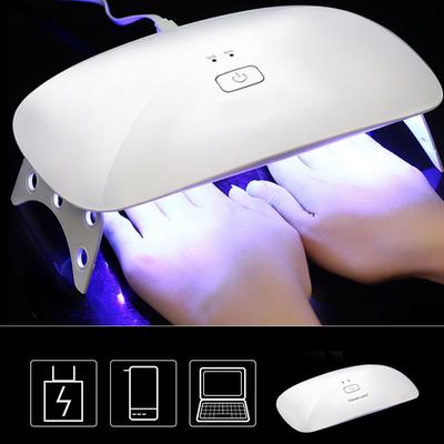 Tragbarer UV-LED-Nageltrockner, Lampengerät für Maniküre, tragbarer USB-Doppelhand-Gel-Nagellack-Trockner