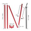 Camping Lantern Stand Portable Lightweight Outdoor Camping Aluminum Alloy Lamp Pole Light Hanging Stand