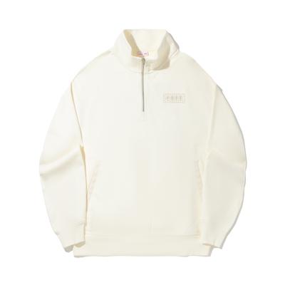 Li Ning Sudadera Unisex Versátil Cómoda Casual de Cuello Alto Simple y Corte Holgado con Estampado AWDVB15-1