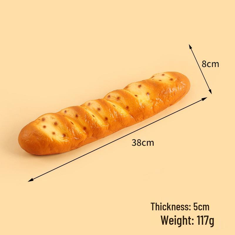 Baguette e Bruco in PU Sintetico, Oggetto di Scena per Esposizione, Decorazione o Servizi Fotografici