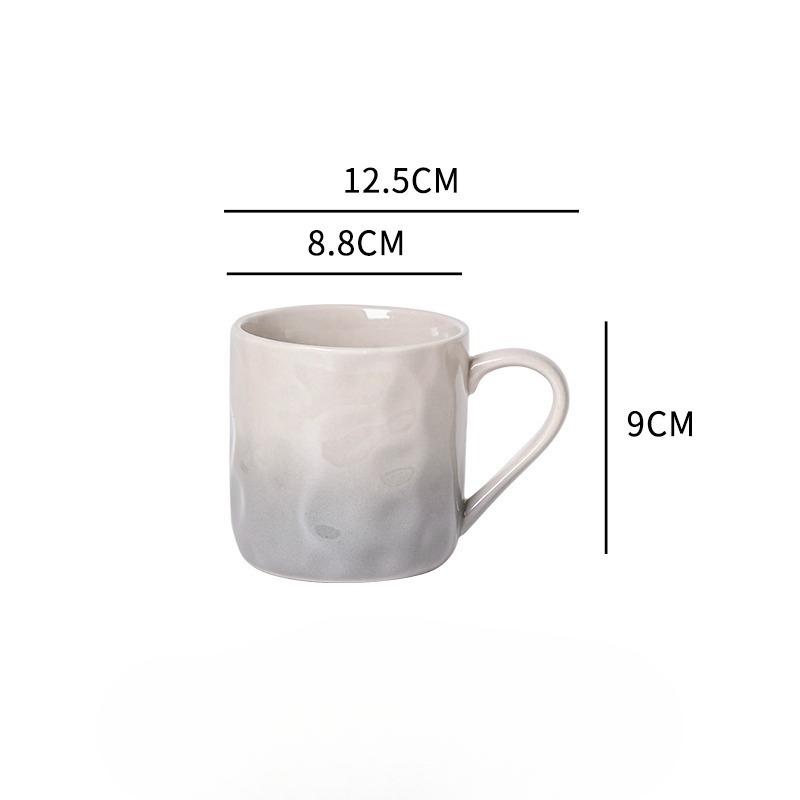 High value Design Sense Gradient Hand Pinched Cup for Girls Coffee Cup for Household Drinking Water Cup Couple Mouthwash Cup