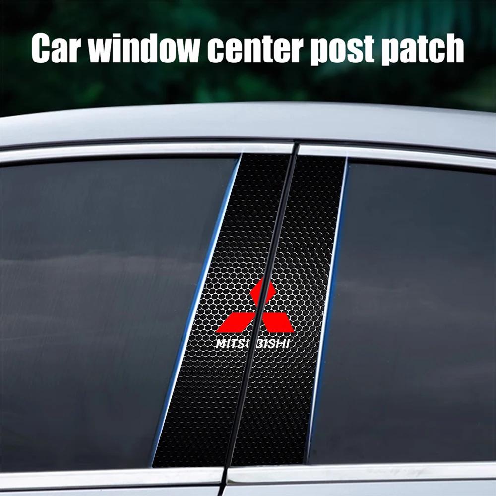 Pegatina para Pilar Central de Coche para Mitsubishi Todos los Modelos Outlander Lancer ASX Calcomanía Decorativa para Pilar B Accesorios de Moldura de Puerta