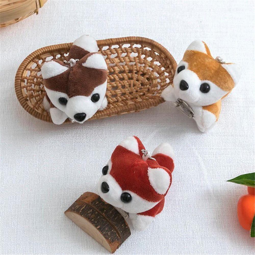 4 Colori 7CM Cotone PP Peluche Riempito Cane, Decorazione Spilla Bambini Carino Peluche Regalo