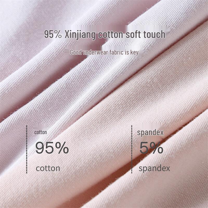 YOUNGYELL Women's High Waist 95% Cotton Seamless Antibacterial Briefs 3-Pack