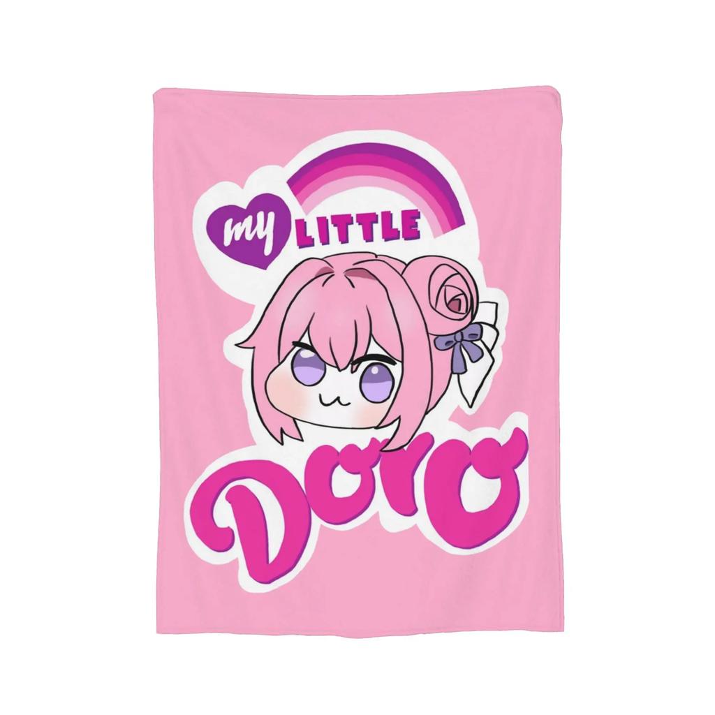 My Little Doro Meme Nikke Anime Cartoon Game Fleece Blanket Super Soft Throw for Home Car Bedspread Decoration