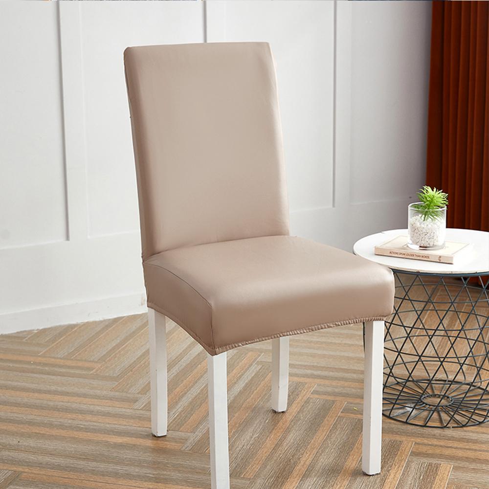 

Dustproof PU Leather Chair Cover for Dining Room Removable Stretchy Chair Protector Office Restaurant Hotel Chair Decor 1pc 1pc