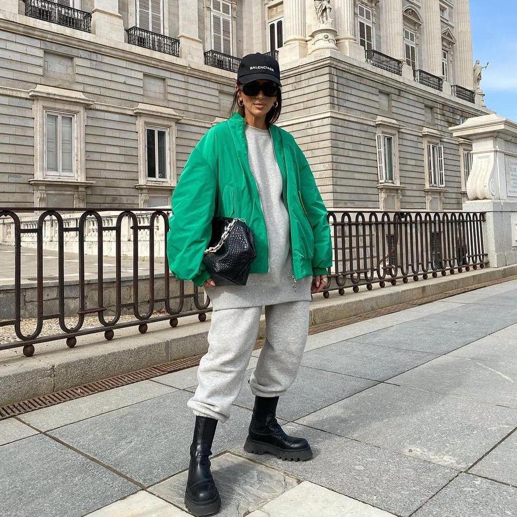 2025 Damen Winter Europäische & Amerikanische Street Fashion Lockere Baseballjacke (A19518)