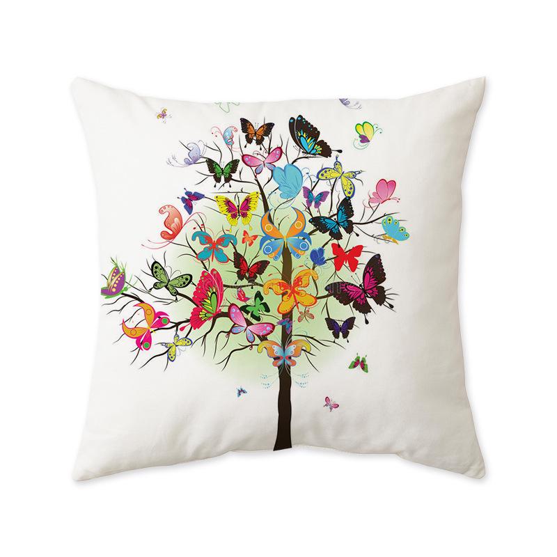 Colorful Abstract Floral Cushion Cover for Sofa or Home Décor