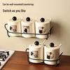 Wall-Mounted Seasoning Set: Punch-Free Kitchen Storage for Salt, Sugar, MSG