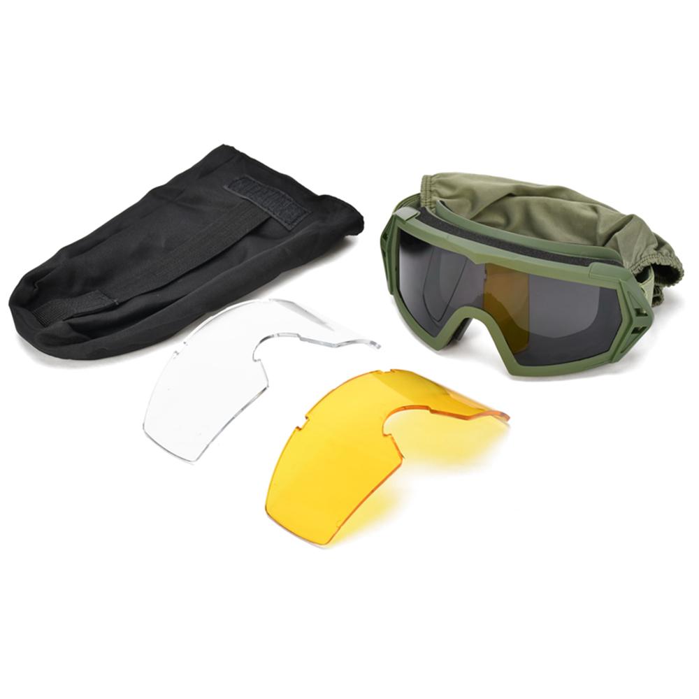 Taktische Sicherheit Outdoor-Sportarten Militärisches Schießen Paintball-Brille Antibeschlagbrille Jagd Radfahren Brille