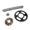 420 Sprocket and Chain Kit 10MM 10T Front 41T Rear Sprocket 76 Drive Links Chain Toothless Flywheel