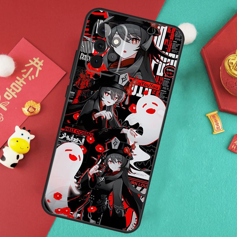 Genshin Impact Hutao Case For Samsung Galaxy A34 A54 A14 A15 A25 A35 A55 A53 A33 A13 A52 A32 A12 A51 A71 Cover