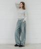 PANDORAFIT Vintage Cargo Wide-Leg Denim Pants