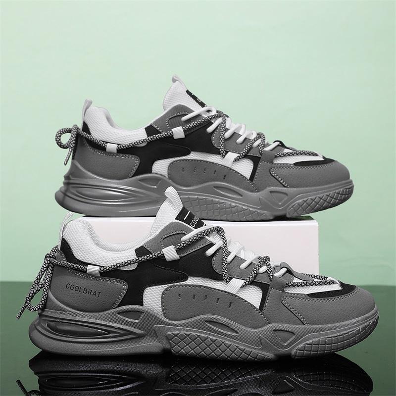 

39-44 New Student Outdoor Luxus Designer Tênis Masculino Running Sneakers Men Shoes Casual Shoes for Boy Hard-Wearing Platform 44 сірий