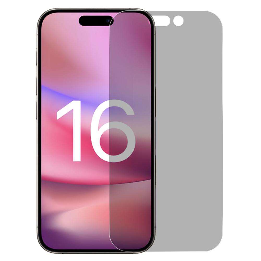 RURIHAI For iPhone 16 Screen Protector 180 Degree Anti-spy Film Ultra-Clear