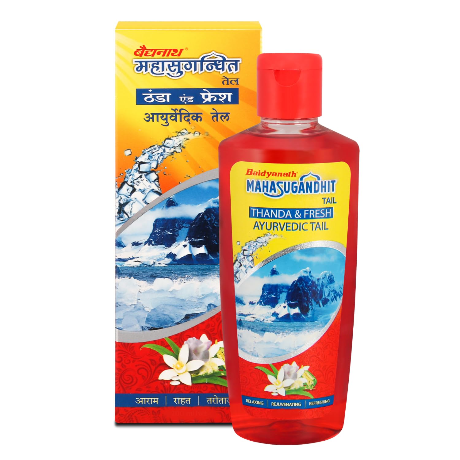 

Байдьянатх Махасугандхит Тайл Аюрведическое Масло 500 мл Упаковка из 1 для Расслабления Сна Снятия Стресса